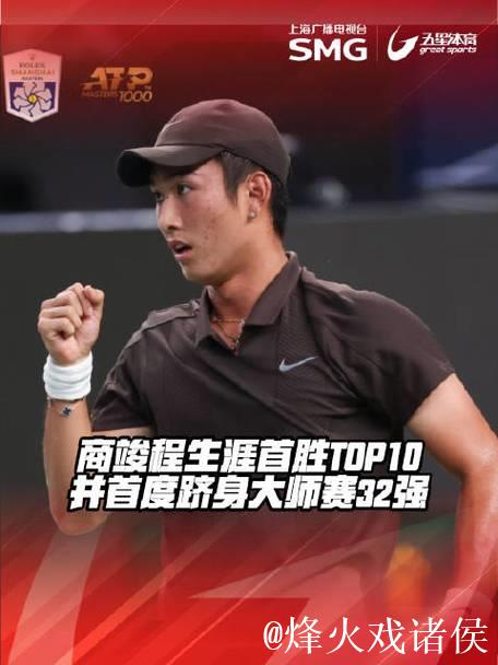 ATP香港站：商竣程惜败布勃里克 无缘三连冠与四强